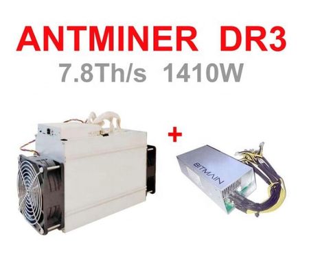 Bitmain Antminer DR3 7.8th Blake256r14 Asic untuk Penambangan Koin DCR