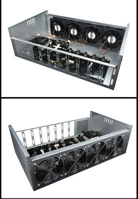 Mesin Rig Penambangan GPU BTC ETH, Bingkai Rig Penambangan AMD A68 8 GPU