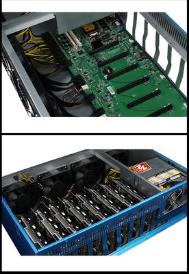 Mesin Rig Penambangan GPU Ethereum 8pcs dengan Notebook DDR3 4GB
